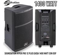 SOUNDSATION HYPER PRO 12 PLUS Cassa Audio Attiva 12" 1400W Speaker Diffusore DJ