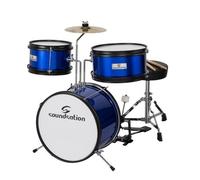 SOUNDSATION JDK313-MB BATTERIA ACUSTICA PER BAMBINI DA 3 FUSTI COMPLETA BLU META