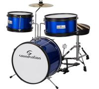 SOUNDSATION JDK313-MB BATTERIA ACUSTICA PER BAMBINI DA 3 FUSTI COMPLETA BLU META