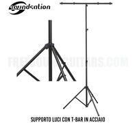 SOUNDSATION LS100 STAND LUCI CON T-BAR IN ACCIAO