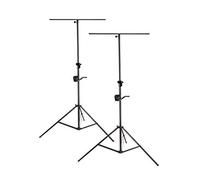 Soundsation LSA-300T - Supporto per illuminazione con barra a T e treppiedi per DJ, 2 pezzi