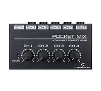 SOUNDSATION - Mini mixer a 4 canali con alimentatore