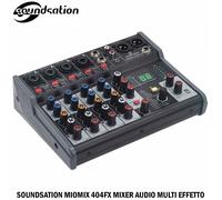 SOUNDSATION MIOMIX 404FX Mixer Professionale 4 Canali con Media Player