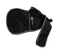 Soundsation SBG-10-EB - Custodia per basso elettrico, cinghie regolabili, impugnatura ergonomica, tasca frontale, nero/grigio, Nero, Borsa
