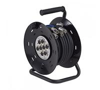 Soundsation Stagebox con Avvolgicorde XLR 15m, 8 Input, Compatibile con Mixer, Interfaccia Audio, Microfono