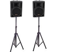 Soundsation Supporti per diffusori acustici, Universale, Nero verniciato
