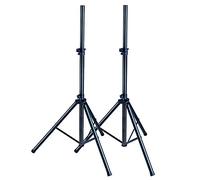 Soundsation Supporti/STATIVI per DIFFUSORI/Casse Audio SSPS-80-BK in Alluminio,Metallo,Nylon Nero