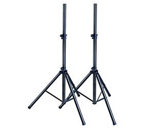 Soundsation Supporti/STATIVI per DIFFUSORI/Casse Audio SSPS-80-BK in Alluminio,Metallo,Nylon Nero