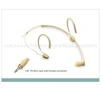 Soundsation music Microfono ad archetto cardioide VISAGE-C01A Mini-jack TS 1/8" avvitabile Beige