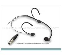 Soundsation VISAGE-C01E BK Microfono ad Archetto, con mini-xlr 3 PIN x Serie WF