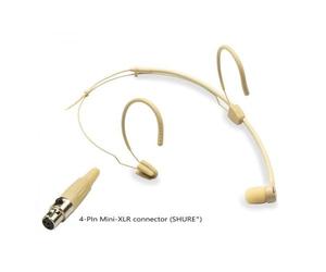SOUNDSATION VISAGE-CO1D BG MIC. AD ARCHETTO CARDIOIDE, MINI-XLR 4 PIN, BEIGE (TI