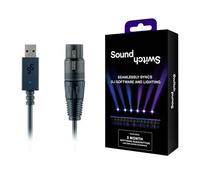 SoundSwitch DMX Micro Interface | Interfaccia USB-DMX Compatta, 3 Mesi di Accesso Gratuito al Software SoundSwitch e Supporto Philips Hue