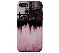 Soundwave industriale rosa pastello Custodia per iPhone SE (2020) / 7/8