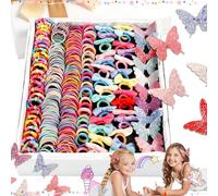 SoundZero 287 Pezzi Elastici Capelli Bambina per Ragazze, Set di Accessori Regalo per Coda di Cavallo, Elastici per Capelli da Ragazze Belli, Set di Accessori per Coda di Cavallo da Bambina