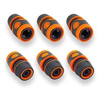 SoundZero 6 Pezzi Attacco rapido 1/2" Tubo connettore Raccordi Rapidi Set per Tubo Adattatore Rompigetto per Acqua, connettore per Tubo Tubo per Il Collegamento di Attrezzi da Giardino Raccordi Tubi