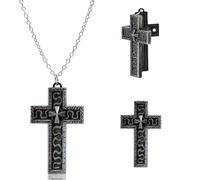 SoundZero Croce antica, Thanos Chain Cross, Collane del trailer a forma di carattere dieci, Controparte coreana tradizionale di gioco tradizionale, Catena di giochi coreani (nero)