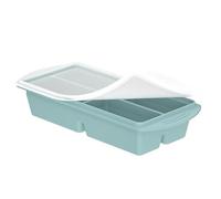 Soup Cube Freezers Tray - Large Silicone Containers, Portion Storage Blocks, Leakproof Lid Design | Stackable Reusable Molds For Sauce Broth Leftovers Meal Prep Home Kitchen Apartment Office Microwave