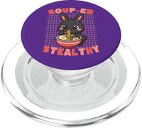 Soup-er Stealthy Cute Bunny Mangiare Ramen Noodles PopSockets PopGrip per MagSafe