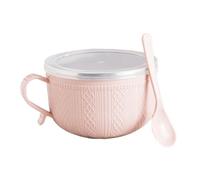 Soup Mug With Handle & Lid 25 Oz Meals Mug With Spoon Large Dinnerware | Travel Soup Mug, Food Containers
