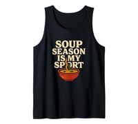 Soup Season Is My Sport Funny Retro Design Canotta