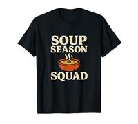 Soup Season Squad Retro Funny Cozy Design Maglietta