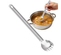 Soup Spoon - Titanium Alloy Kitchen Utensil, Lightweight Durable Rice Spoon for Daily Cooking and Serving Use | Multipurpose Metal Spoons for Tea Milk Powder Flour Sugar Rice Home Hotel Dormitory Rent