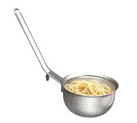 Soup Strainer- 22 * 10cm | Stainless Steel Strainer | Stainless Steel Fine Mesh Sieve with Handle, Fine Mesh Sieve | Hanging Pot Rim Design Durable Breathable Kitchen Śtrainer for Miso Soup Broth