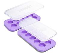 Souper Cubes The Cookie Tray di Souper Cubes - Confezione da due - Rotondi di pasta per biscotti per congelare e conservare Perfect - Lavanda con codette color (Viola con codette, confezione da 2)