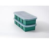 Souper Cubes Vassoio in silicone per congelatore con coperchio, perfetto per conservare brodo, avanzi, riso, salsa e altro ancora, stampi in silicone per zuppe e congelatori per preparare i pasti