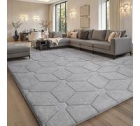 Sour Lemon Tappeti per soggiorno, 140 x 200 cm, colore grigio, per camera da letto, extra large per soggiorno, lavabile in lavatrice, antiscivolo, a pelo corto, per camera dei bambini e camera da