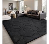 Sour Lemon Tappeto per soggiorno, 240 x 300 cm, grigio, per camera da letto, extra large, per soggiorno, lavabile in lavatrice, antiscivolo, soffice, tappeto shaggy color crema, per camera dei bambini
