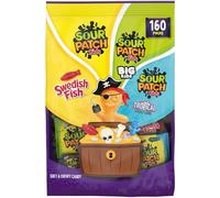 SOUR PATCH KIDS Originale Tropicale, Grandi Bambini & SVEDESE PESCE Halloween Candy Pack Variety Pack, 160 sacchetti dolcetti o scherzetto