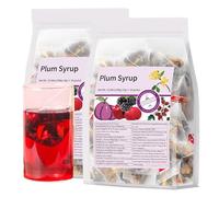 Sour Plum Soup Tea bags, appetizing and thirst-quenching, with a sweet and sour taste, 30 Individually Wrapped Bags (2pcs)