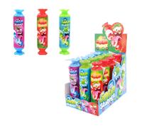 Sour Slurper Lecca Lecca + Caramela Liquida Gusto Frutta Espositore da 12pz