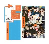 SOURCE MUSIC Ent. LE SSERAFIM - [LE SSERAFIM's DAY OFF IN JEJU PHOTOBOOK] Photobook + Photo Card + Behind Folding Card + Envelope + 2 Pin Button Badges + 4 Extra Photocards
