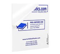 Source One LLC - Foglio in plexiglass acrilico spesso 2,5 cm 6 x 6 Trasparente