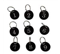 Sourcemall Etichette numerate acriliche con portachiavi (1-10)