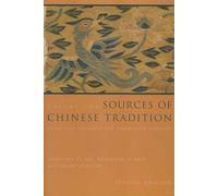 Sources of Chinese Tradition: From 1600 Through the Twentieth Century