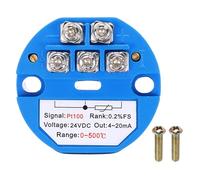 sourcing map 0-500C RTD PT100 Modulo trasmettitore sensore di temperatura 4-20MA DC24V amplificatore di temperatura per termocoppia, moduli PLC