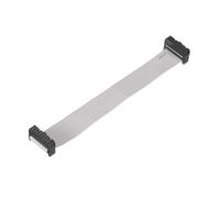 sourcing map 1 cavo a nastro piatto con connettore IDC, 16 pin, passo 2,54 mm, lunghezza 15 cm, da FC a FC doppio femmina, cavo a nastro piatto per elettronica industriale, grigio