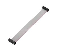 sourcing map 1 cavo a nastro piatto con connettore IDC, 16 pin, passo 2 mm, lunghezza 15 cm, da FC a FC doppio femmina, cavo a nastro piatto per elettronica industriale, grigio
