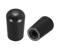 sourcing map 1 manopola per interruttore a levetta a 3 vie, filettatura M3.5, in ottone, per chitarra elettrica, colore nero