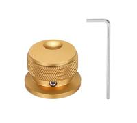 sourcing map 1 manopola per potenziometro in alluminio, 6 mm, manopole universali per il controllo del tono del volume, con indicatore ovale della scanalatura per chitarra, 4/5" oro (30 x 20 mm)