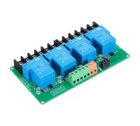 sourcing map 1 Pz DC 24V 4 Canali Modulo Relè Scheda Interruttore Shield 30A Alto o Basso Livello Trigger per Elettronica Industriale Domotica Automazione