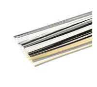 sourcing map 1 set (78 pezzi) di aste di saldatura rotonde in plastica TPO, ABS, PP, PE, PA, PU, PC, aste per saldatura per paraurti auto, kayak, riparazione quotidiana, paraurti in plastica