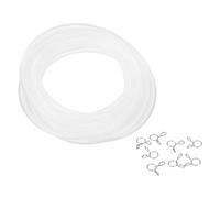 sourcing map 1 set di tubi in silicone 4 x 9 mm (IDxOD) 4 m W/12 morsetti | Tubo flessibile resistente alle alte temperature, tubo puro per la casa filtro dell'acqua della birra linea macchina da caffè