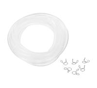 sourcing map 1 set di tubi in silicone 6 x 10 mm (IDxOD) 4,6 m con 12 | Tubo flessibile resistente alle alte temperature, tubo puro per la casa filtro dell'acqua della birra linea macchina da caffè