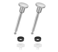 sourcing map 1 set kit di riparazione deviatore per vasca da bagno, kit di riparazione per rubinetto che perde la vasca con 1 steli della valvola, 1 guarnizione a tazza, 1 cancello, argento spazzolato