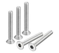 sourcing map #10-32x1-1/2 "Viti a testa svasata piatta a testa cilindrica, 10 viti a testa piatta in acciaio inossidabile 304, filettatura completa, bulloni svasati