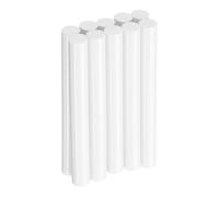 sourcing map 10 bastoncini di colla a caldo, 1,1 cm di diametro x 10 cm di lunghezza, in EVA, mini colla adesiva per pistola a caldo, legno, plastica, vetro, fiori, tessuti, schiuma, colore bianco